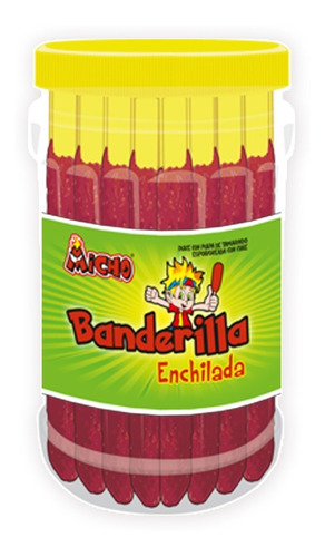 Caja De Micho Banderilla Enchilada De 800gr 10 Vitroleros