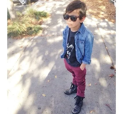 Kit Cal a Jeans Menino Colorida E Camisa Jeans 1 Ao 16 Anos