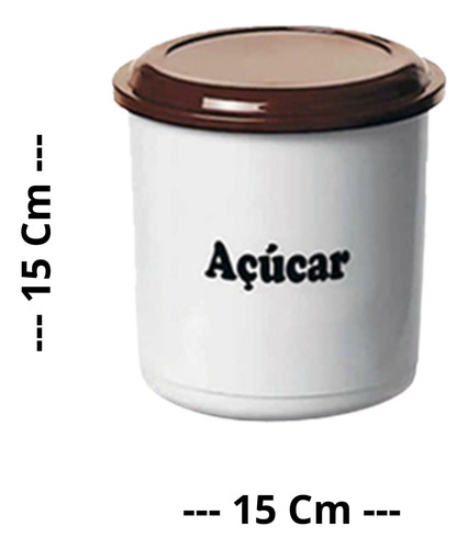 Conjunto 2 Potes Açúcar E Café 2 Litros Para Cozinha