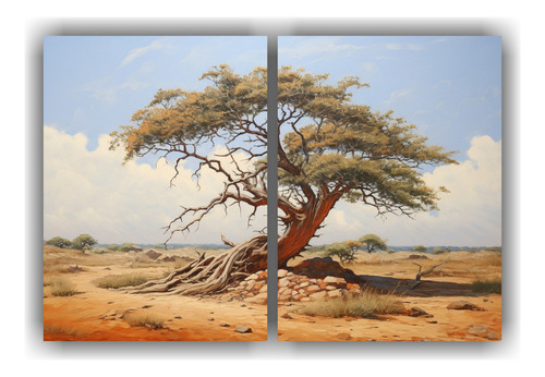 120x80cm Cuadro Decorativo Abstracto Tema Árbol Acacia