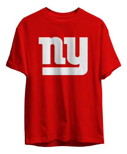 Remera Futbol Americano Nfl New York Giants Color Roja