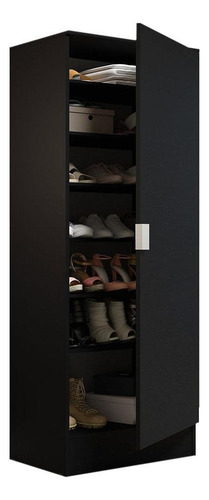 Armário Multiuso 60 Cm 1 Porta Madesa Preto