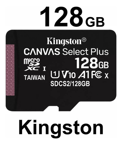 Tarjeta De Memoria Kingston 128gb Sdcs2sp Canvas Select Plus