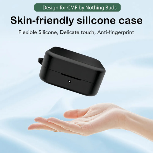 USTIYA Funda Para Cmf By Nothing Cmf Buds Case Protector Silicon Carcasa Color Negro Cover