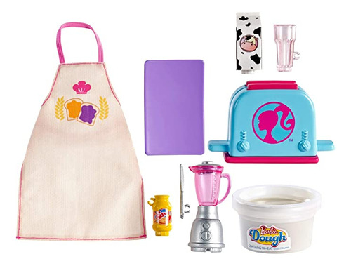 Barbie - Juego De Accesorios Para Cocinar Y Hornear Con Pie.