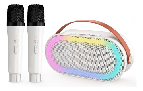 Bocina Bluetooth Portátil Karaoke Con Micrófono Inalámbrico