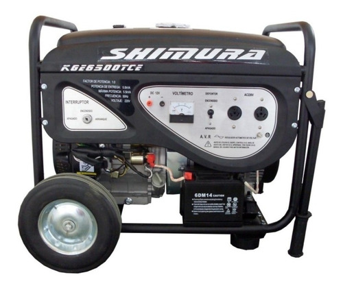 Generador portátil Shimura KGE6500TCE 5.5 kW monofásico con tecnología AVR 220V