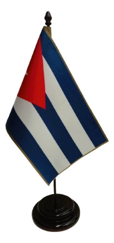 Bandera Cuba  , Mástil De Escritorio 