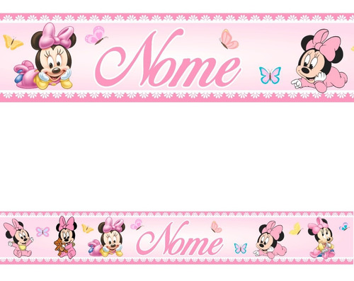 Faixa Decorativa Border Minnie Baby 4 Metros