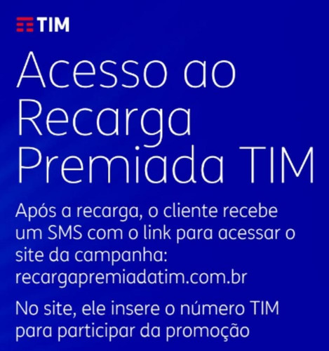 Chip Da Tim Com Recarga