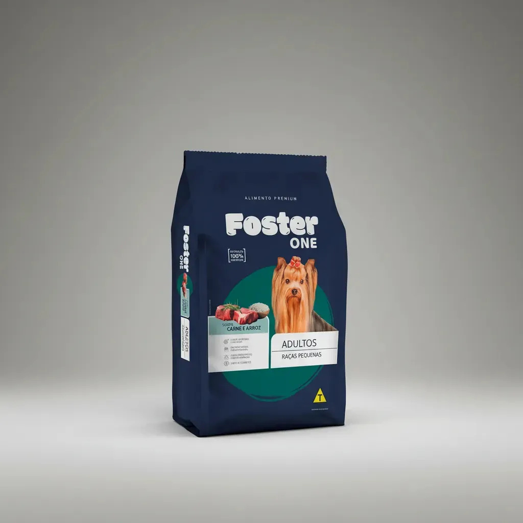 Ração Foster One Cães Adultos Raças Pequenas Carne 10,1kg