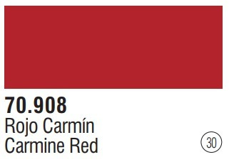Tinta Carmine Red 70908 Model Color Vallejo Modelismo