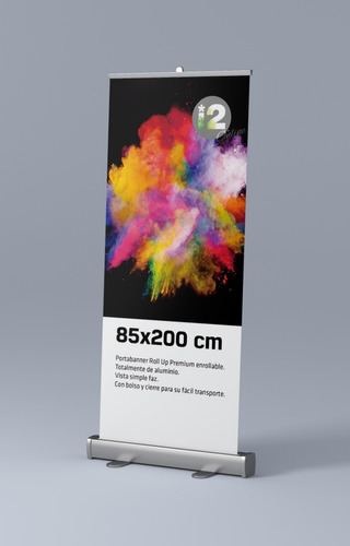 Banner+portabanner Rollup 85x200 Gigantografias Publicidad 