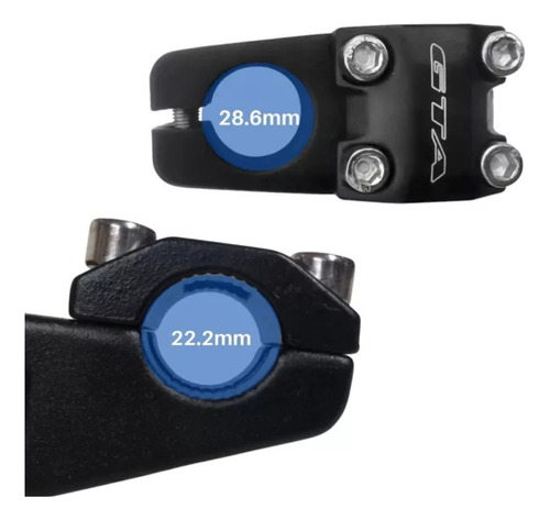 Kit Bike Guidão Aço Par Manopla Punho Suporte Ahead Set 22mm