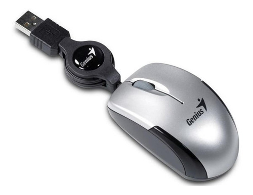 Mouse mini Genius  Micro Traveler plateado