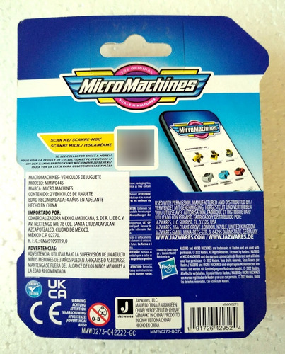 Jazwares Micro Machines Serie 1 Pack #08 Serpiente Y Quetzal (Usado)