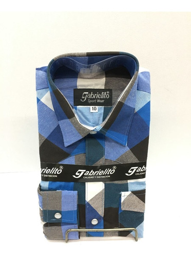 Camisa Vaquera Cuadros Niño Gabrielito