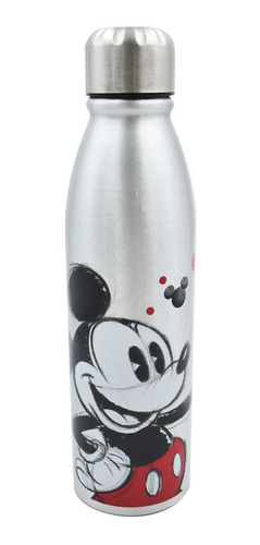 Botella Mickey De Aluminio Para Agua 600 Ml 