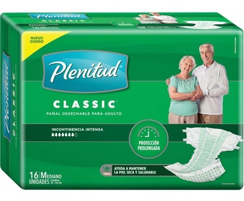 Plenitud Classic Pañal Para Adultos Mediano X 16 Unidades