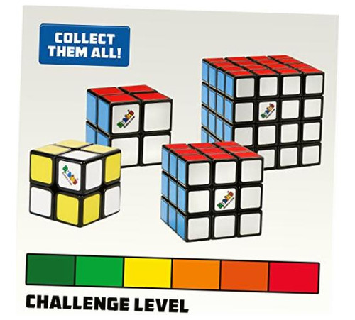 Rubik's - Paquete Aprende A Resolver, 3 Cubos Clásicos Color De La Estructura Colores