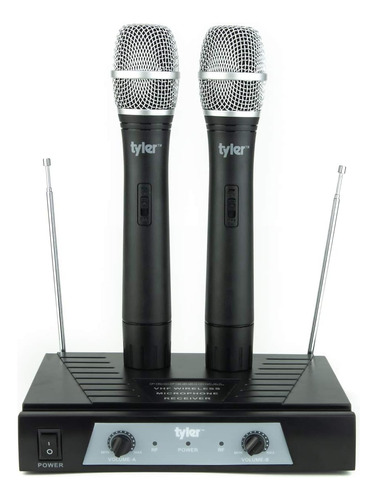 Tyler Twm302 Sistema De Micrófono Dual Inalámbrico Rf De Fre