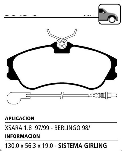 Juego Pastillas De Freno Delanteras Litton P/ Peugeot Picass