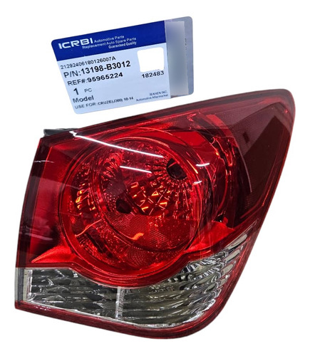 Mica Stop Trasero Derecho Chevrolet Cruze 1.8 2011 - 2015