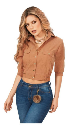 Blusa Colombiana 316 Camel Bartolomeo