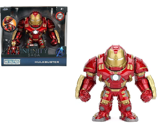 Figura Coleccionable Iron Man Juguete Jada Toys Marvel Rojo