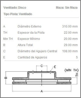 Kit De Disco De Freno Delantero  Fremax Suzuki Grand Vitara