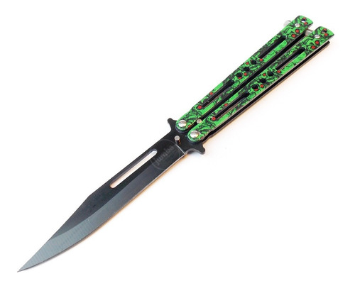 Navaja Mariposa Balisong Practica Filo Zombie Acero Inox