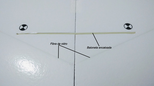 Aeromodelo Asa Zagi Horizon 1 Metro De Asa Com Linkagem + 2 Servos Mg90s Cor Vermelho