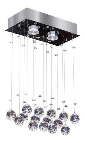 Lustre Plafon Crystal Ball Rt 2x5w Gu10 16x30cm