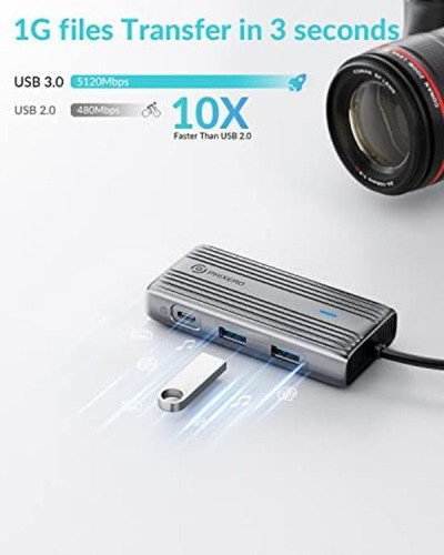 Phixero Hub Usb C: Adaptador Multipuerto Estación Versátil