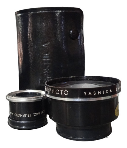 Lentes De Camara Yashica Yashinon Aux Telephoto & Vierwer 