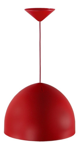 Imagen 1 de 4 de Colgante Campana Pantalla Plástica Color Roja - Deltero