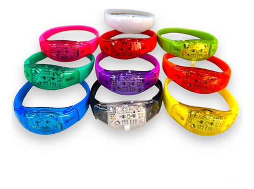 1000 Unid. Pulseira Led Ativa Com Batida Da Musica Balada