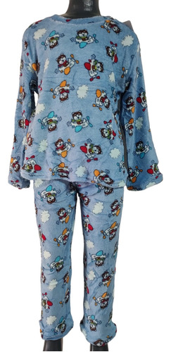 Conjunto Pijama Polar Niña Calientita Afelpada De 2 Píezas