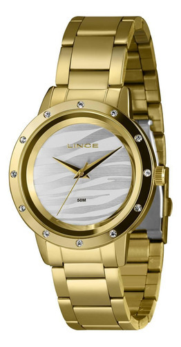 Relógio Lince Feminino Ref: Lrg4731l42 Sxkx Casual Dourado
