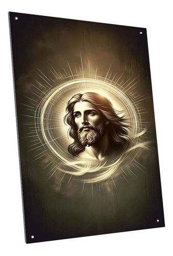 Chapa Cartel Decorativo Jesus Dios Cristo Modelo A10