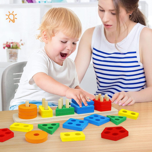 - Juguetes Montessori 1-2 Años-material Didáctico Preescolar