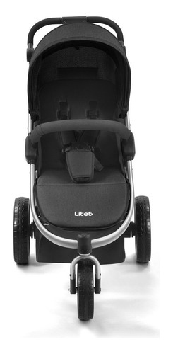 Carrinho 3 Rodas Jogger Sway Bebê Até 15kgs Preto - Litet