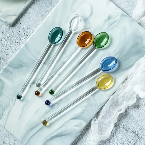 Cuchara De Cristal Para Sal Doméstica, 4 Unidades