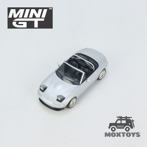 Mini Gt Mazda Miata Mx-5 (na) Versión Tuneada Silver Lhd, Mo