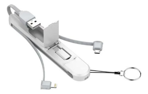 Llavero - Cable Carga 3 En 1 (compatible iPhone/android)