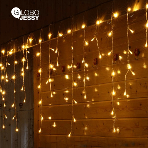 Luces Led X 10mts Cascada / Calida / Con 400 Luces