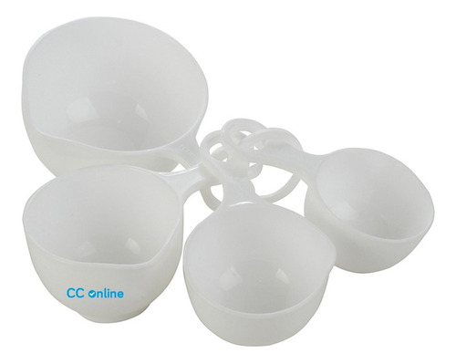 Tazas Medidoras X4 Plástico Repostería Axen - Cc-online