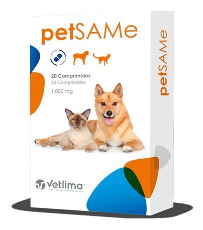 Pet Same Caes Problema Hepatico 1000mg 20comp. Envio Imedia