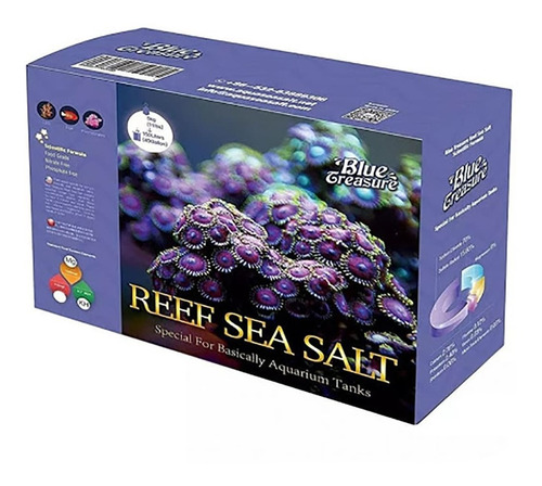 Sal Marinho Para Aquários Blue Treasure Reef 5kg F D M A