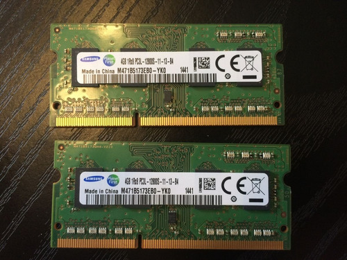 Memoria Ram Laptop Samsung Sodimm Ddr3l 4gb Pc3l-12800s (Reacondicionado)